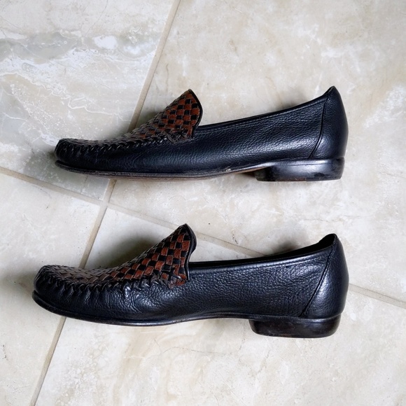 Vtg Cole Haan Woven Leather Driver Loafers 8 - Picture 4 of 5